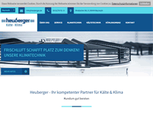 Tablet Screenshot of heuberger.de